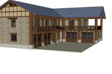 Sketchup别墅模型|独栋别墅,现代中式风格-BIM建筑网