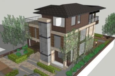 Sketchup别墅模型|独栋别墅,现代风格-BIM建筑网