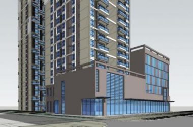 Sketchup别墅模型|高层住宅,底层商业,现代风格-BIM建筑网