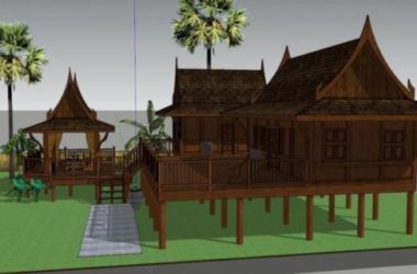 Sketchup别墅模型|南方别墅,古典风格-BIM建筑网