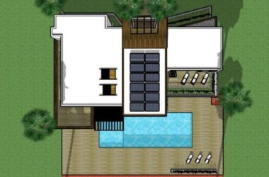 Sketchup别墅模型|独栋别墅,现代风格-BIM建筑网