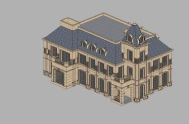 Sketchup别墅模型|多层别墅,古典风格-BIM建筑网
