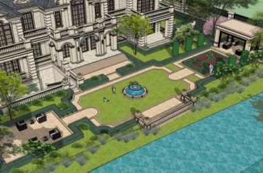 Sketchup别墅模型|叠拼别墅,法式古典风格-BIM建筑网