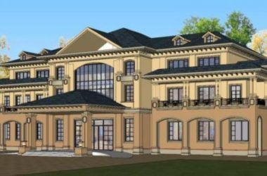 Sketchup别墅模型|叠拼别墅,古典风格-BIM建筑网