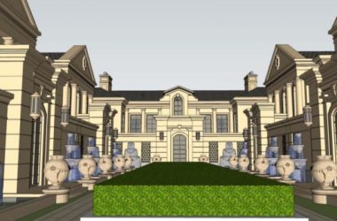 Sketchup别墅模型|联排别墅,古典风格-BIM建筑网