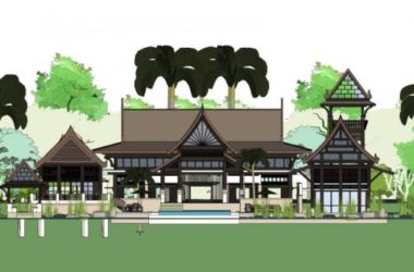 Sketchup别墅模型|独栋别墅,古典风格-BIM建筑网