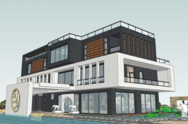 Sketchup别墅模型|独栋别墅,现代风格-BIM建筑网