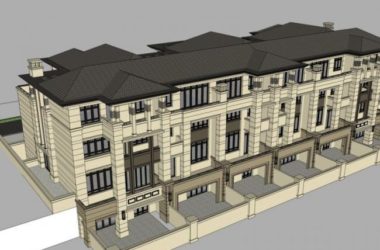 Sketchup别墅模型|联排别墅,欧式风格,古典风格-BIM建筑网