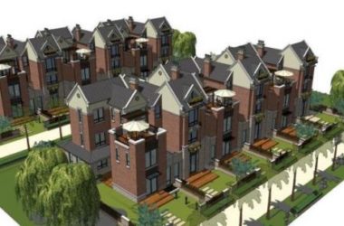 Sketchup别墅模型|联排别墅,英式风格-BIM建筑网