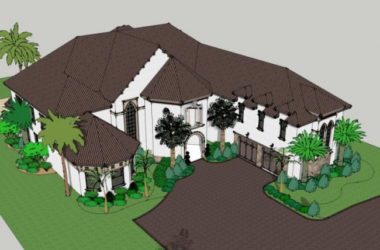 Sketchup别墅模型|独栋别墅,古典风格-BIM建筑网