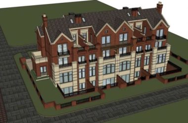 Sketchup别墅模型|联排别墅,古典风格-BIM建筑网