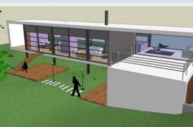 Sketchup别墅模型|独栋别墅,现代风格-BIM建筑网