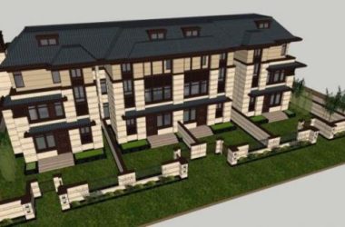 Sketchup别墅模型|联排别墅,古典风格-BIM建筑网