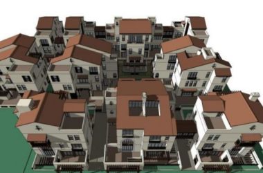 Sketchup别墅模型|别墅群,西班牙古典-BIM建筑网
