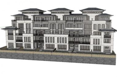 Sketchup别墅模型|联排,叠拼别墅,现代风格-BIM建筑网