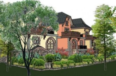 Sketchup别墅模型|联排别墅,古典风格,欧式-BIM建筑网