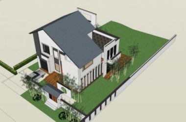 Sketchup别墅模型|独栋别墅,现代中式风格-BIM建筑网