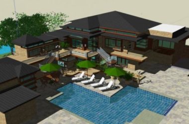 Sketchup别墅模型|独栋别墅,现代中式风格,酒店式度假别墅-BIM建筑网
