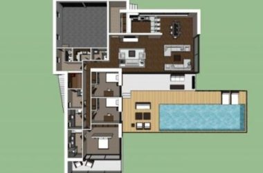 Sketchup别墅模型|独栋别墅,现代风格-BIM建筑网