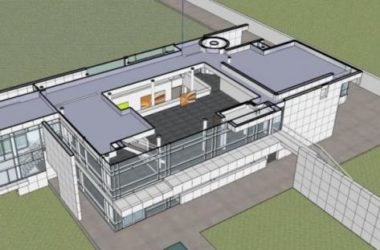 Sketchup别墅模型|独栋别墅,白色派理查德·迈耶-BIM建筑网