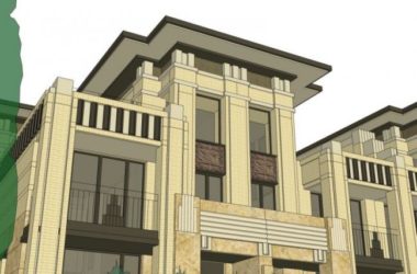 Sketchup别墅模型|联排别墅,现代风格-BIM建筑网