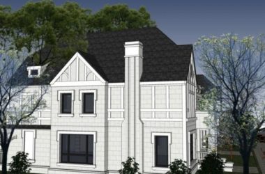 Sketchup别墅模型|联排别墅,古典风格-BIM建筑网