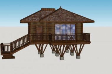 Sketchup别墅模型|独栋别墅,现代风格-BIM建筑网