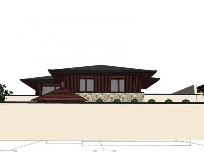 Sketchup别墅模型|双拼别墅,现代风格 Sketchup别墅模型|双拼别墅,现代风格