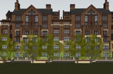 Sketchup别墅模型|联排别墅,古典风格-BIM建筑网