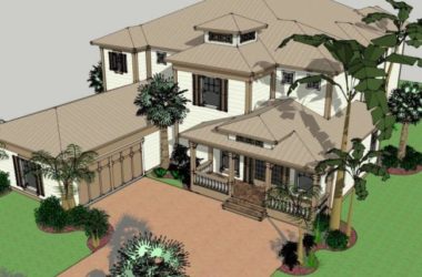 Sketchup别墅模型|独栋别墅,现代风格-BIM建筑网