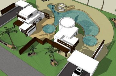 Sketchup别墅模型|独栋别墅,现代风格-BIM建筑网
