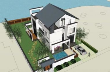 Sketchup别墅模型|独栋别墅,现代风格-BIM建筑网