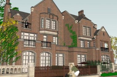 Sketchup别墅模型|双拼别墅,古典风格-BIM建筑网