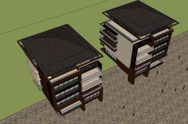 Sketchup别墅模型|别墅,花园洋房,现代风格-BIM建筑网