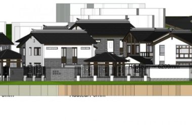 Sketchup别墅模型|别墅群,中式风格-BIM建筑网