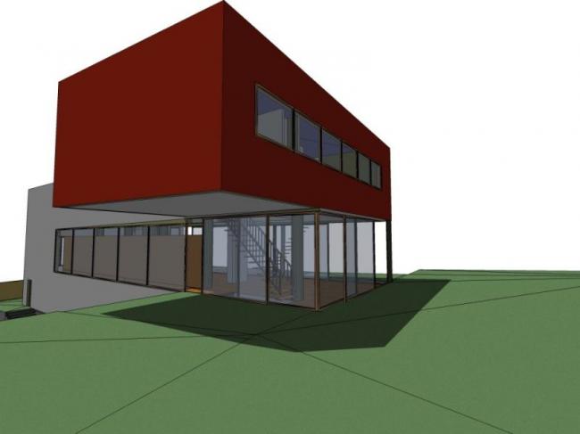 Sketchup别墅模型|独栋别墅,现代风格 Sketchup别墅模型|独栋别墅,现代风格