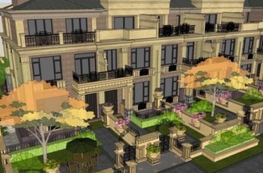 Sketchup别墅模型|联排别墅,古典风格-BIM建筑网