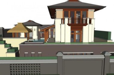 Sketchup别墅模型|叠拼别墅,现代中式风格-BIM建筑网