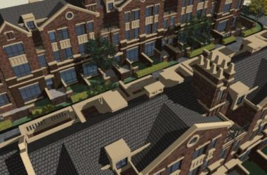 Sketchup别墅模型|联排别墅,古典风格-BIM建筑网