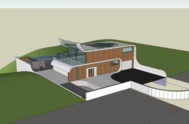 Sketchup别墅模型|独栋别墅,现代风格-BIM建筑网