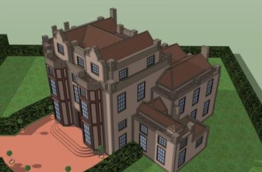 Sketchup别墅模型|叠拼别墅,现代风格-BIM建筑网