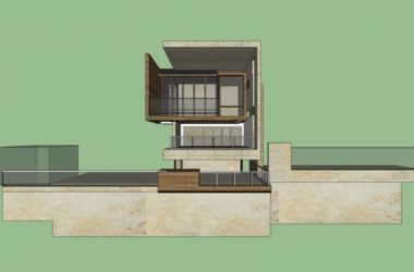 Sketchup别墅模型|独栋别墅,现代风格-BIM建筑网