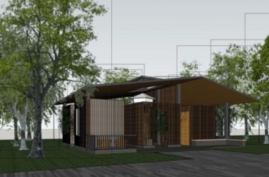 Sketchup别墅模型|亭子,现代风格-BIM建筑网