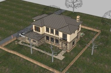 Sketchup别墅模型|独栋别墅,现代风格-BIM建筑网