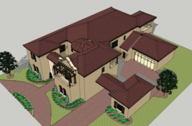 Sketchup别墅模型|独栋别墅,欧式风格-BIM建筑网