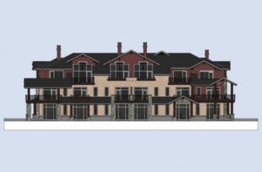 Sketchup别墅模型|联排别墅,现代风格-BIM建筑网