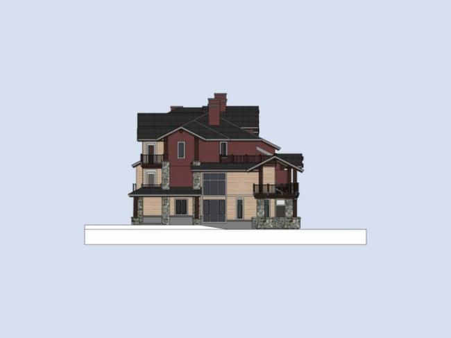 Sketchup别墅模型|联排别墅,现代风格 Sketchup别墅模型|联排别墅,现代风格