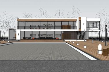 Sketchup别墅模型|独栋别墅,现代风格-BIM建筑网
