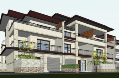 Sketchup别墅模型|联排别墅,现代风格-BIM建筑网
