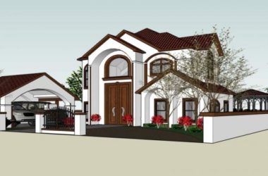 Sketchup别墅模型|独栋别墅,现代风格-BIM建筑网